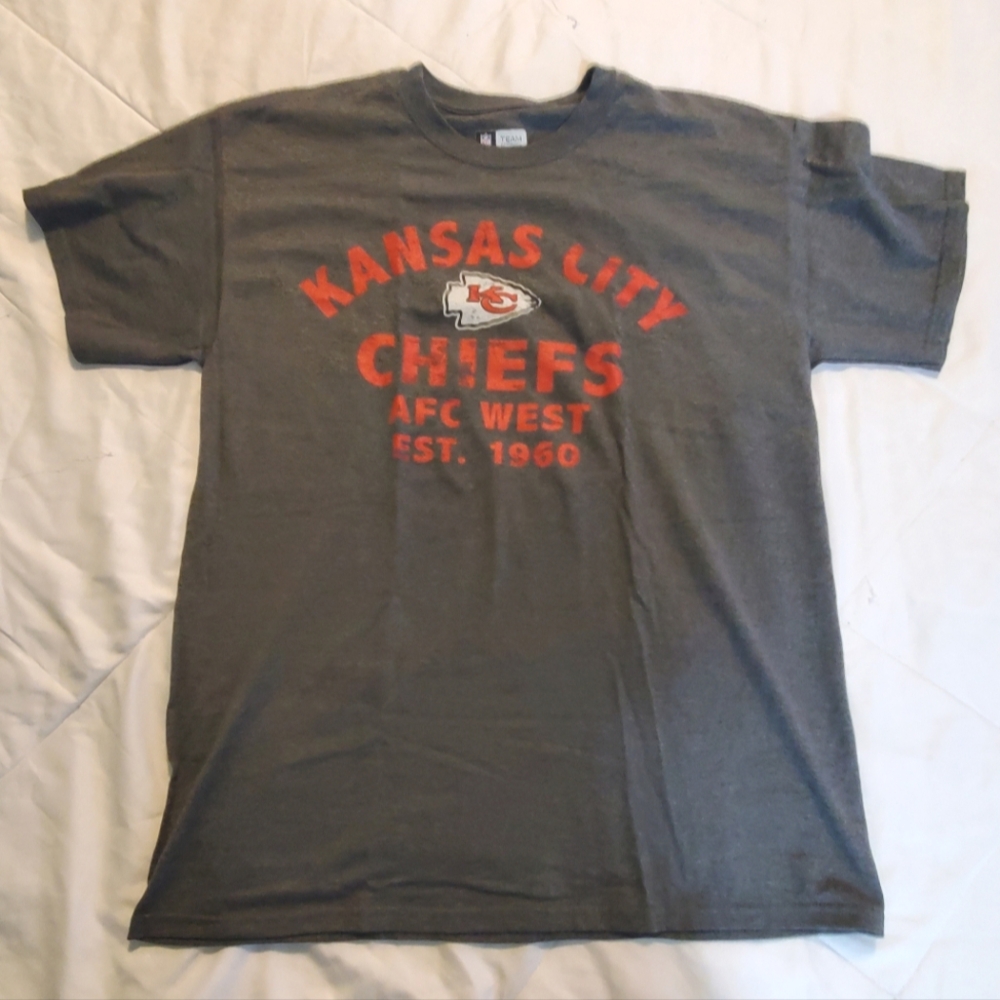NWOT KC Chiefs AFC West Tee shirt in size Large by NFL Team Apparel.